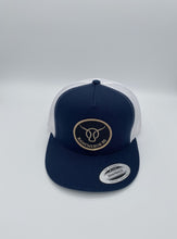 Load image into Gallery viewer, Navy Blue  Flatbill Patch Hat
