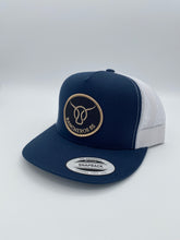 Load image into Gallery viewer, Navy Blue  Flatbill Patch Hat
